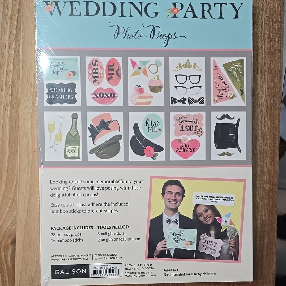 💥3/40💥 Wedding Photo Prop Set - Picture 2 of 2